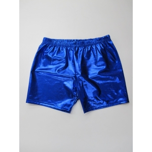Blue Metallic Shorts